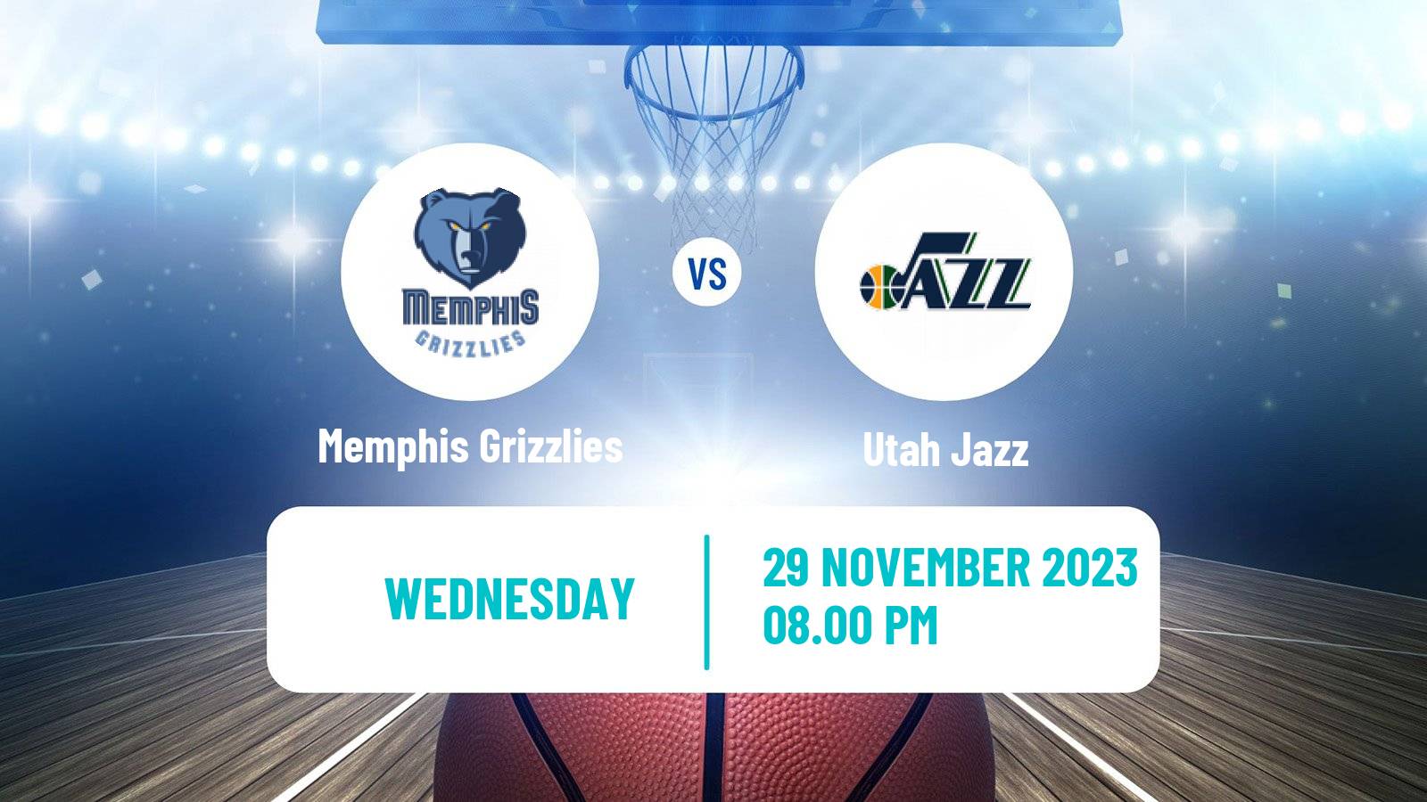 Basketball NBA Memphis Grizzlies - Utah Jazz