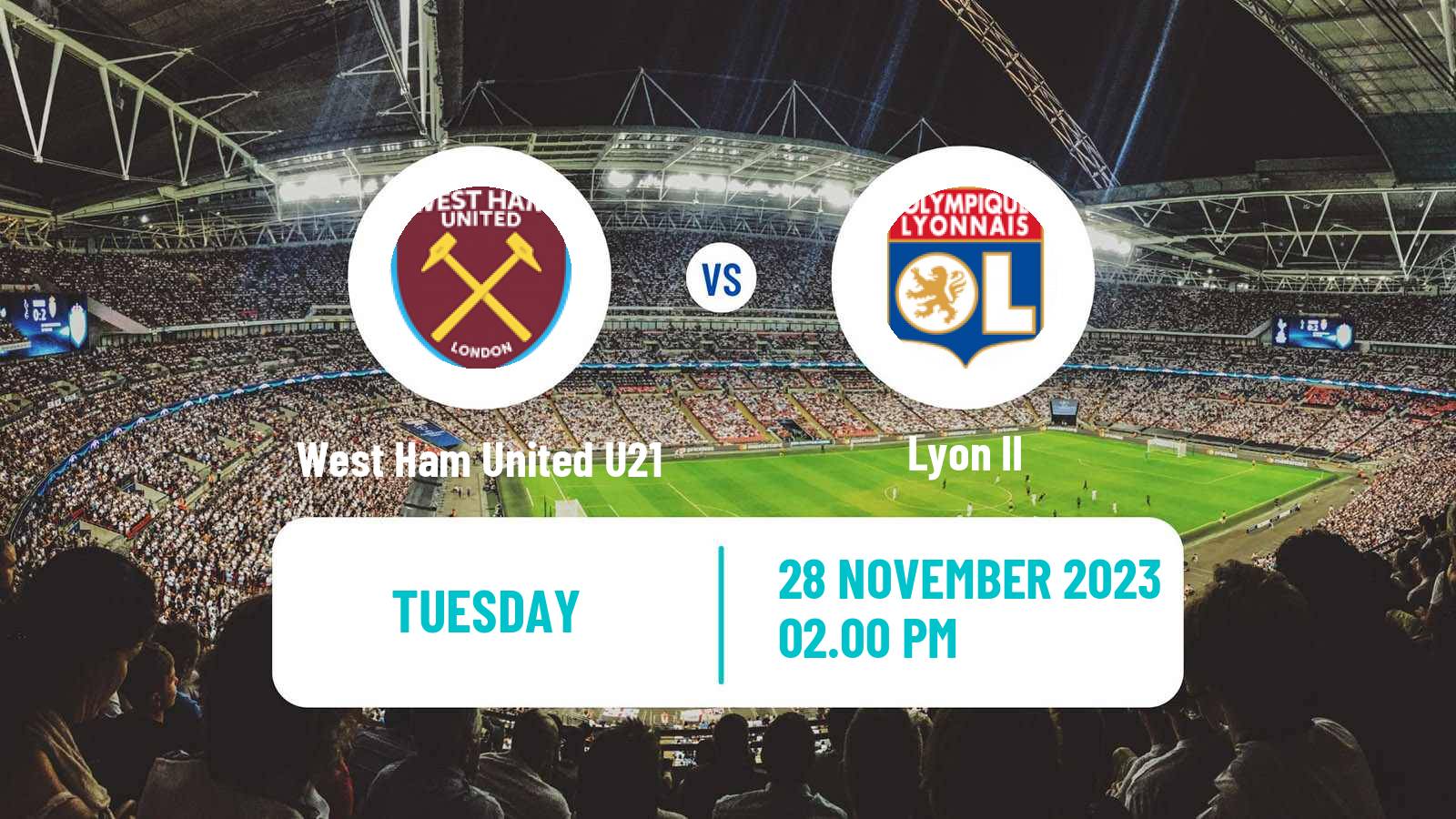 Soccer English Premier League International Cup West Ham United U21 - Lyon II