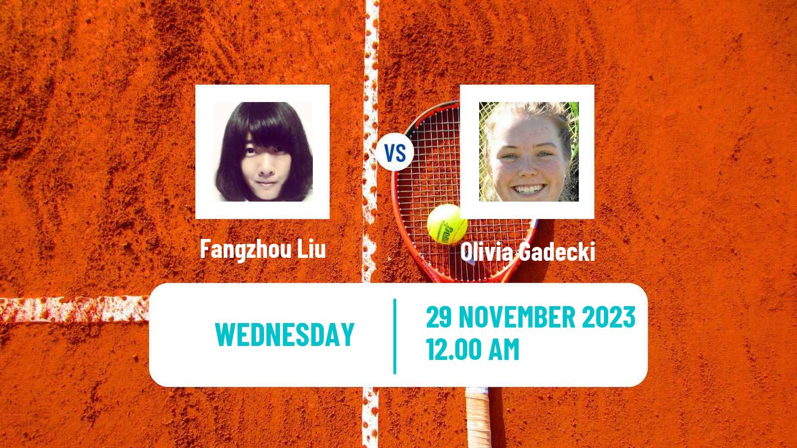 Tennis ITF W60 Gold Coast Women 2023 Fangzhou Liu - Olivia Gadecki