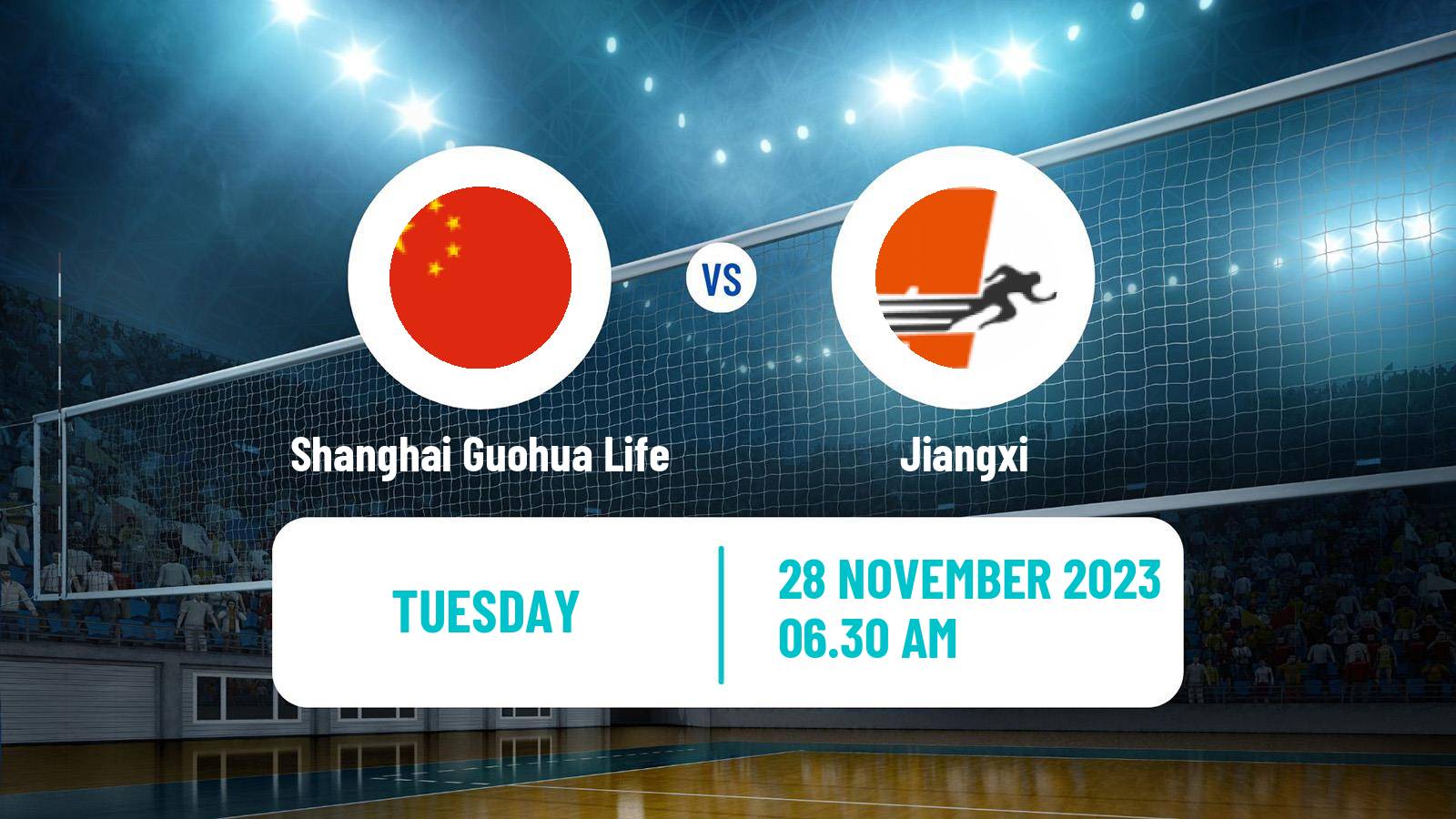 Volleyball Chinese CVL Women Shanghai Guohua Life - Jiangxi