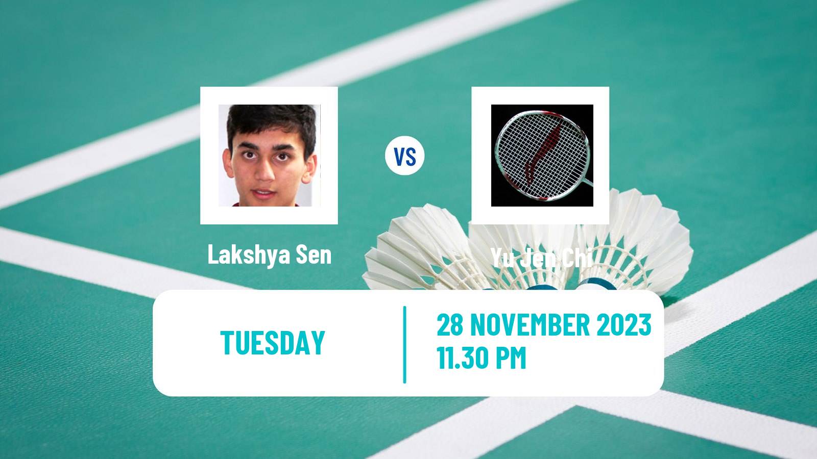 Badminton BWF World Tour Syed Modi International Championships Men Lakshya Sen - Yu Jen Chi