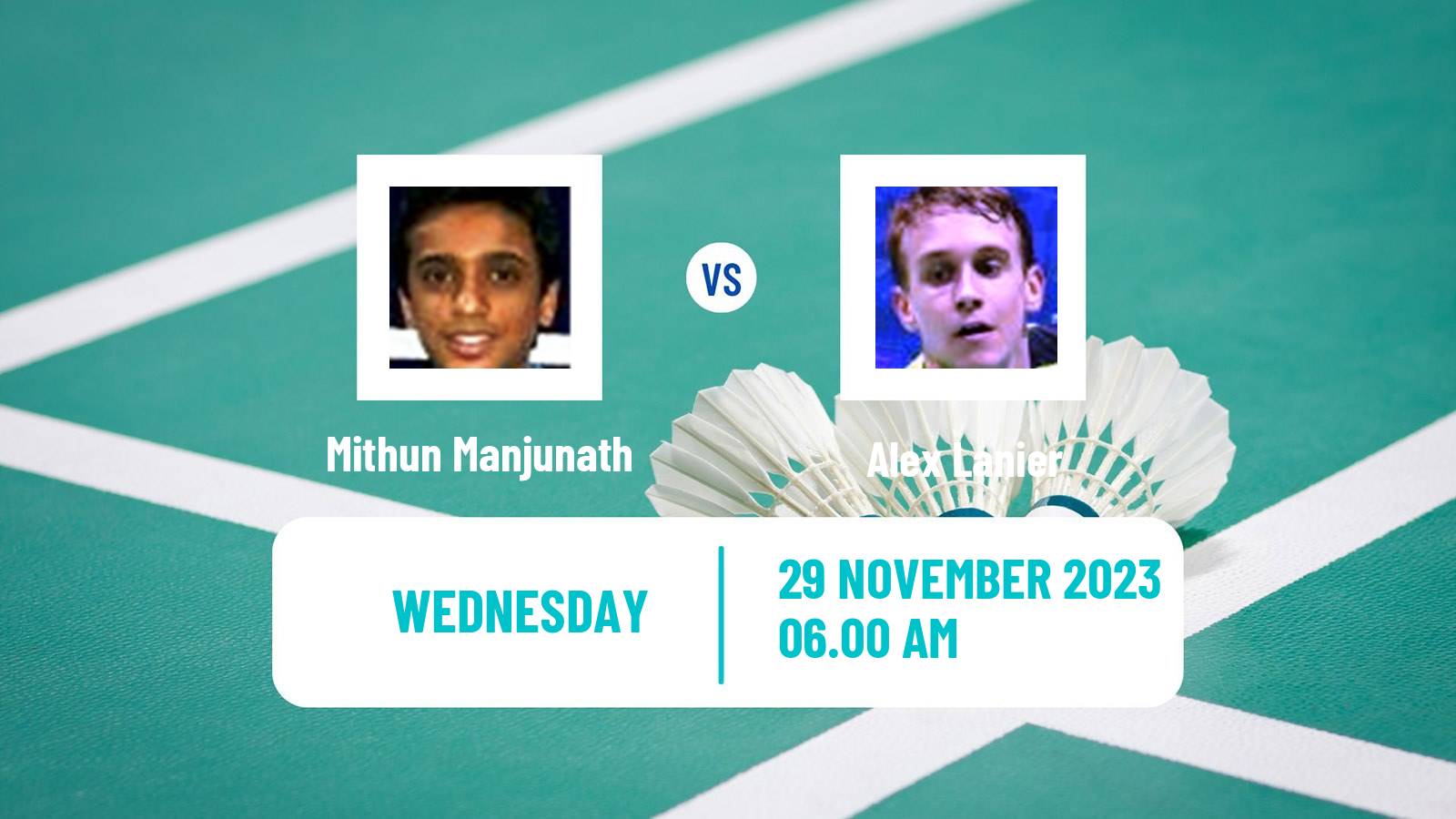 Badminton BWF World Tour Syed Modi International Championships Men Mithun Manjunath - Alex Lanier