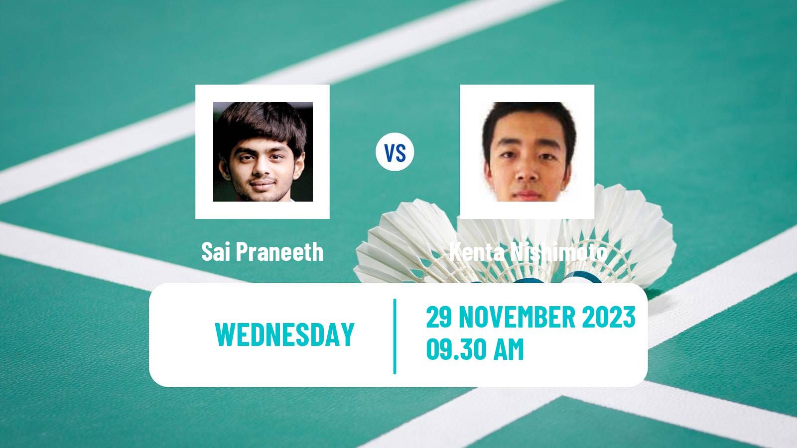 Badminton BWF World Tour Syed Modi International Championships Men Sai Praneeth - Kenta Nishimoto