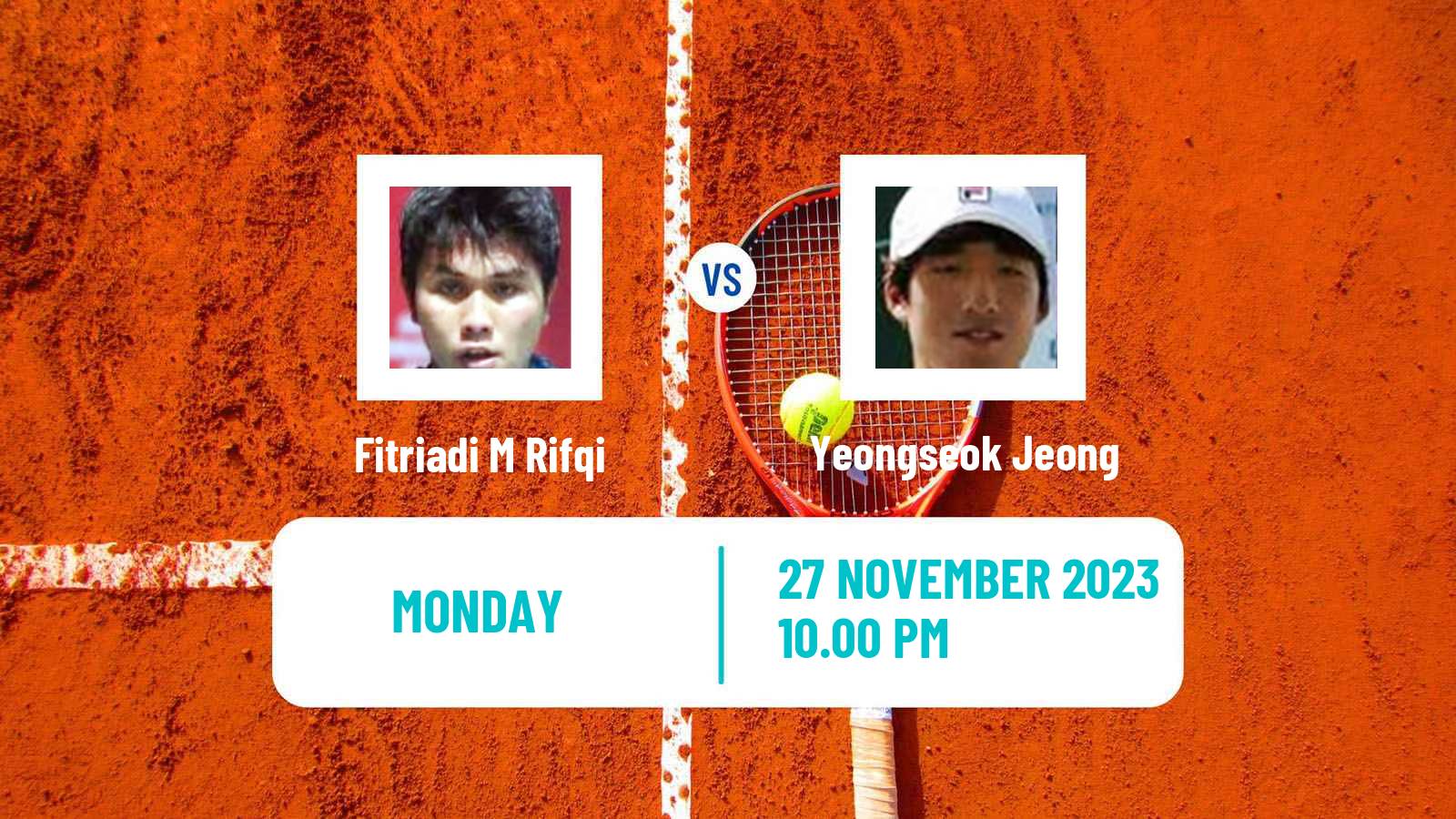 Tennis ITF M15 Kuala Lumpur Men 2023 M Rifqi Fitriadi - Yeongseok Jeong