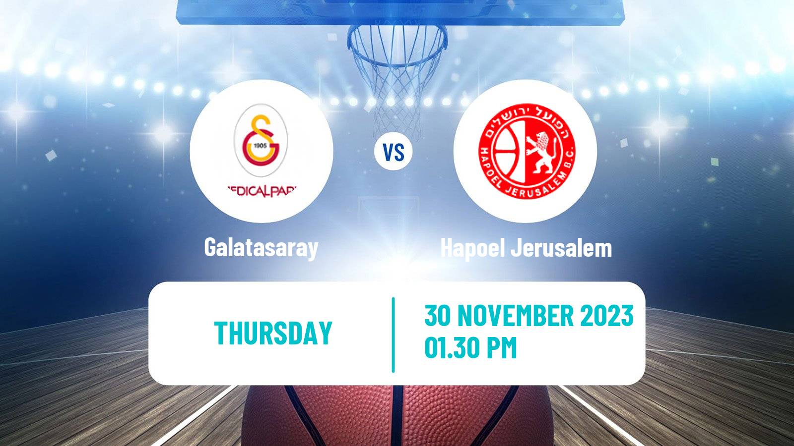 Basketball Champions League Basketball Galatasaray - Hapoel Jerusalem