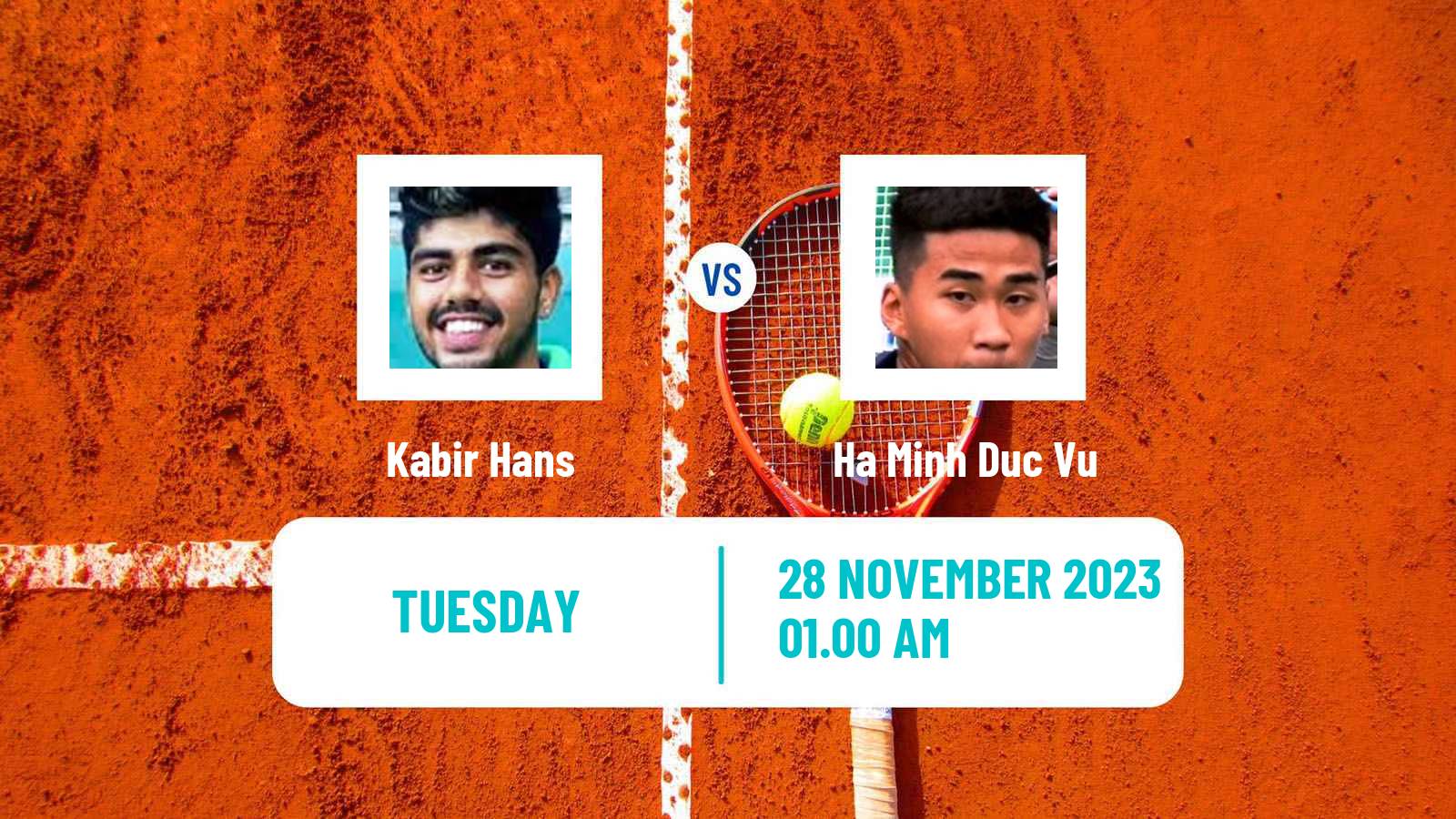 Tennis ITF M25 Kalaburagi Men 2023 Kabir Hans - Ha Minh Duc Vu