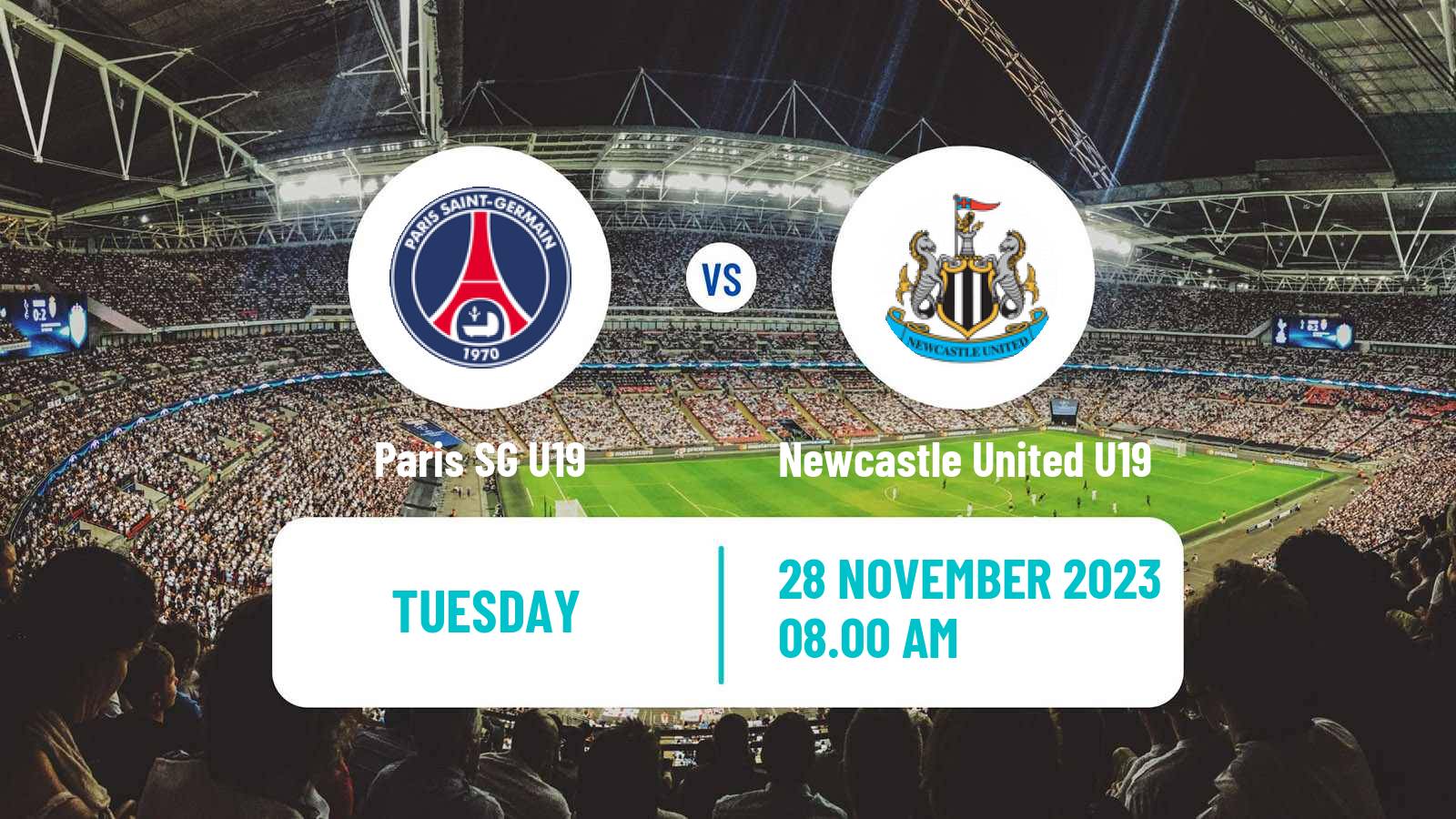 Soccer UEFA Youth League Paris SG U19 - Newcastle United U19