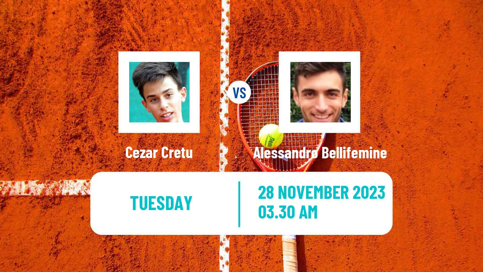 Tennis ITF M15 Monastir 48 Men Cezar Cretu - Alessandro Bellifemine