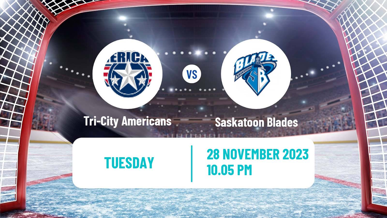 Hockey WHL Tri-City Americans - Saskatoon Blades