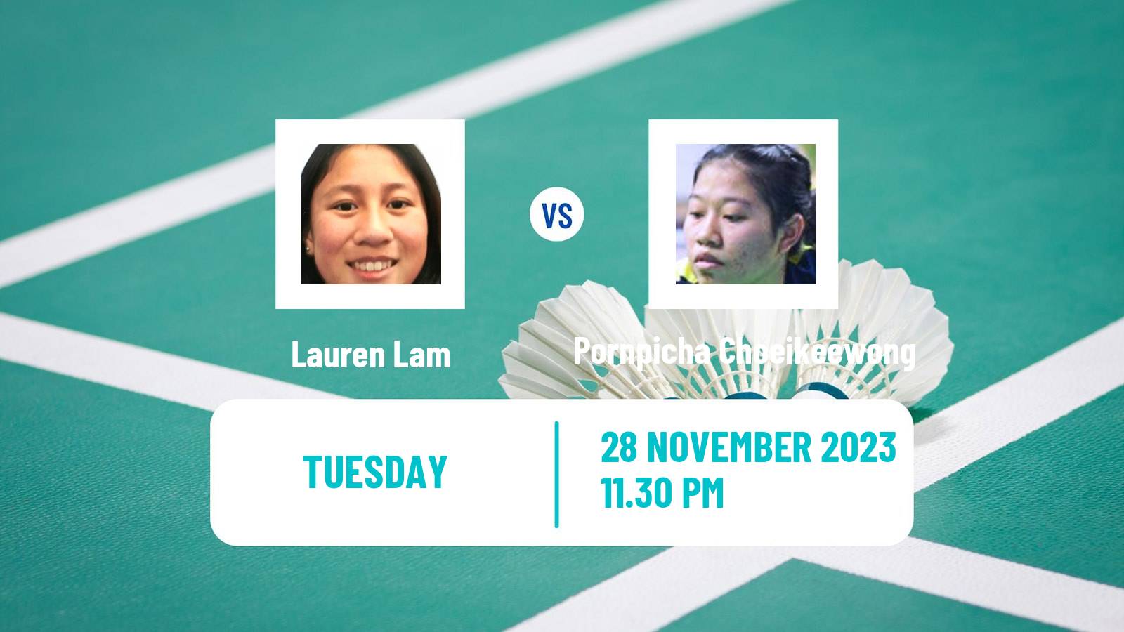 Badminton BWF World Tour Syed Modi International Championships Women Lauren Lam - Pornpicha Choeikeewong