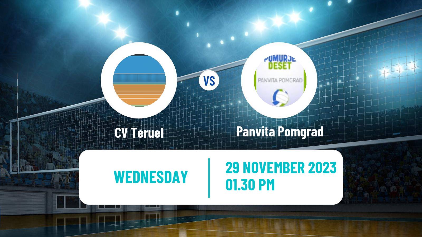 Volleyball CEV Challenge Cup Teruel - Panvita Pomgrad