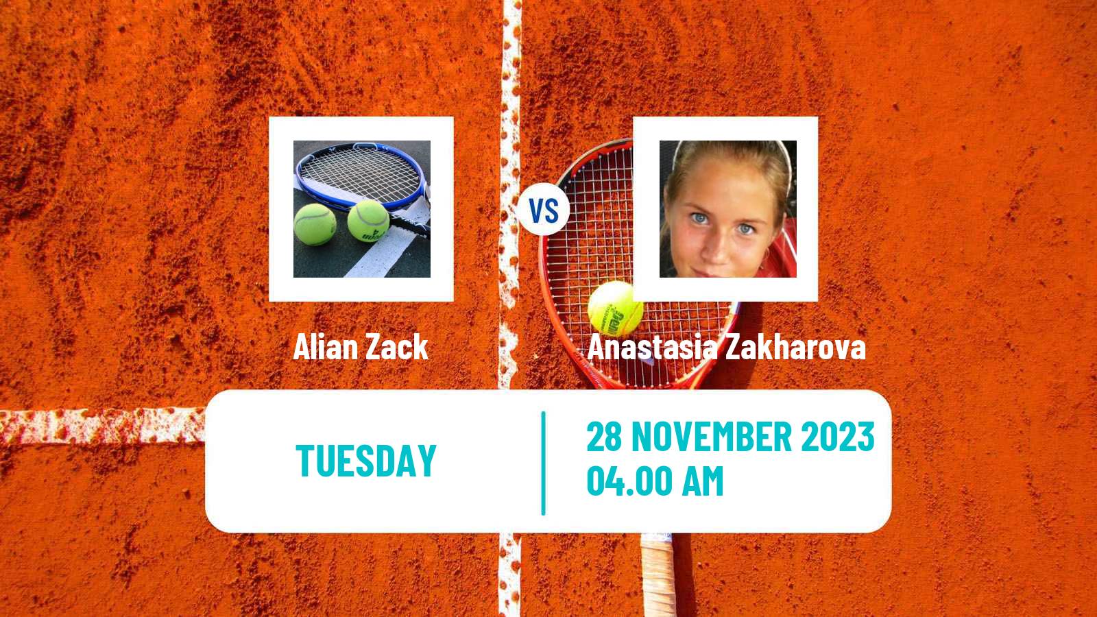 Tennis ITF W25 Limassol 2 Women 2023 Alian Zack - Anastasia Zakharova