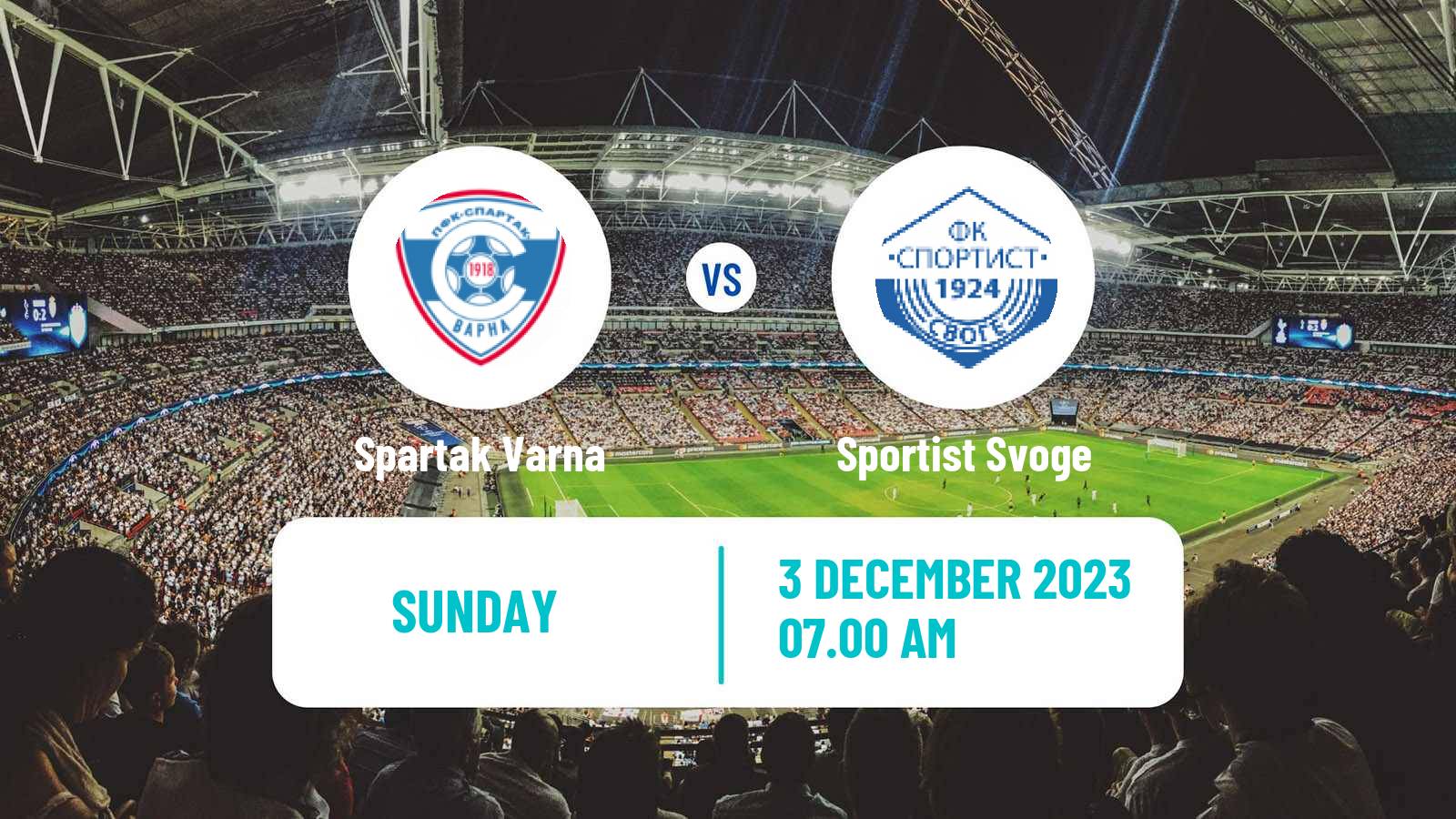 Soccer Bulgarian Vtora Liga Spartak Varna - Sportist Svoge