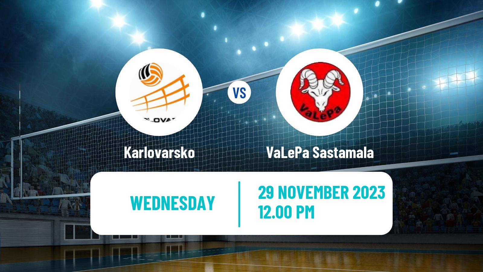 Volleyball CEV Cup Karlovarsko - VaLePa Sastamala