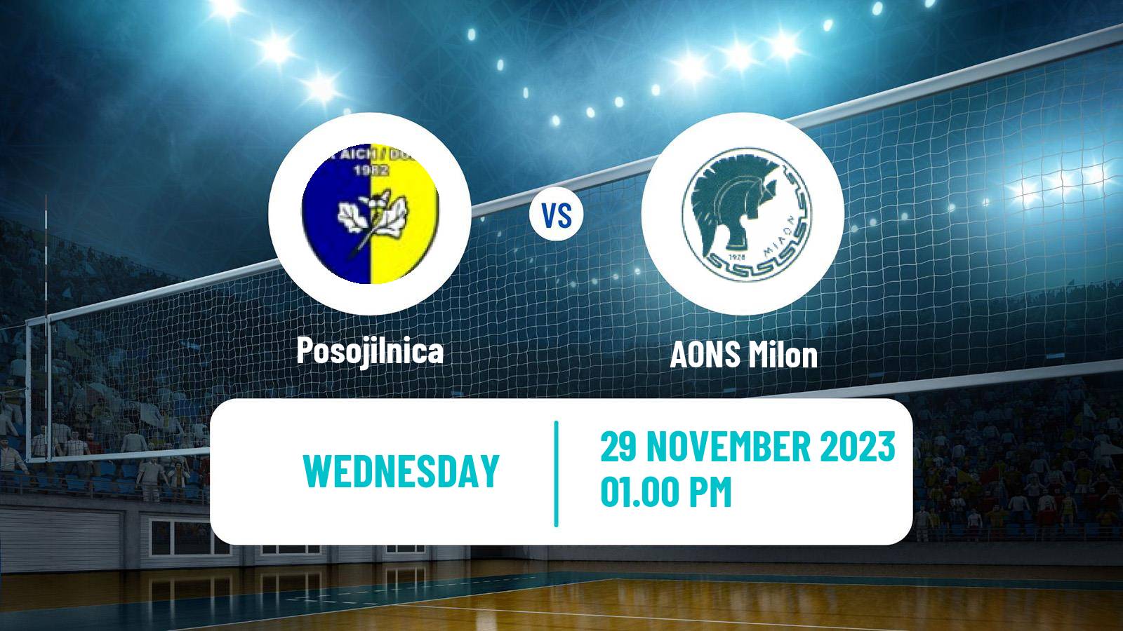 Volleyball CEV Cup Posojilnica - AONS Milon