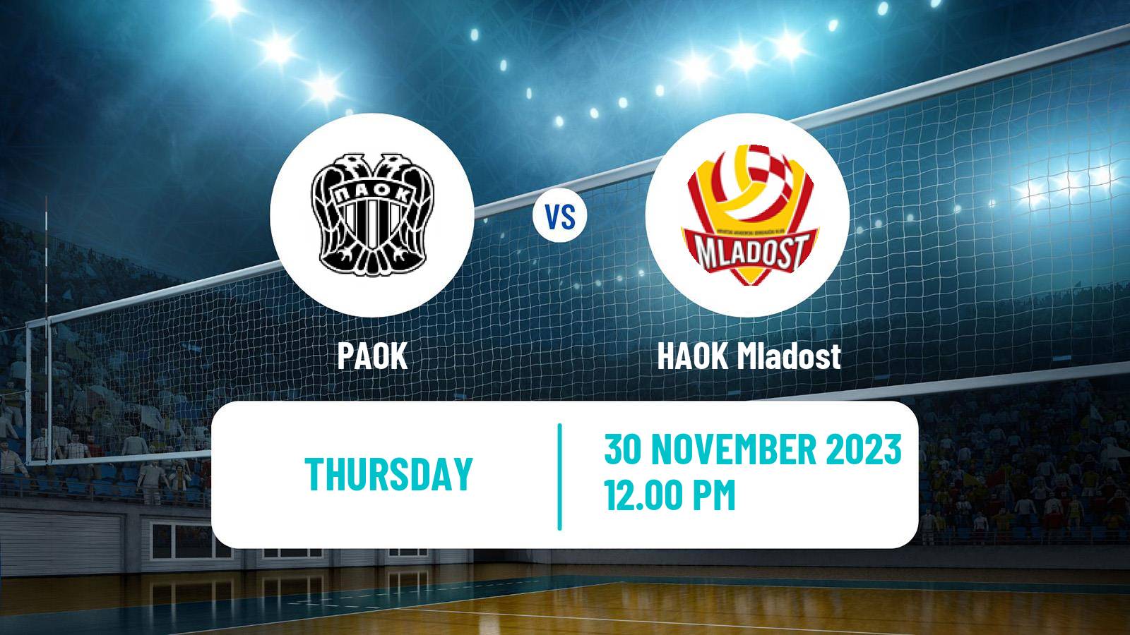 Volleyball CEV Cup PAOK - HAOK Mladost