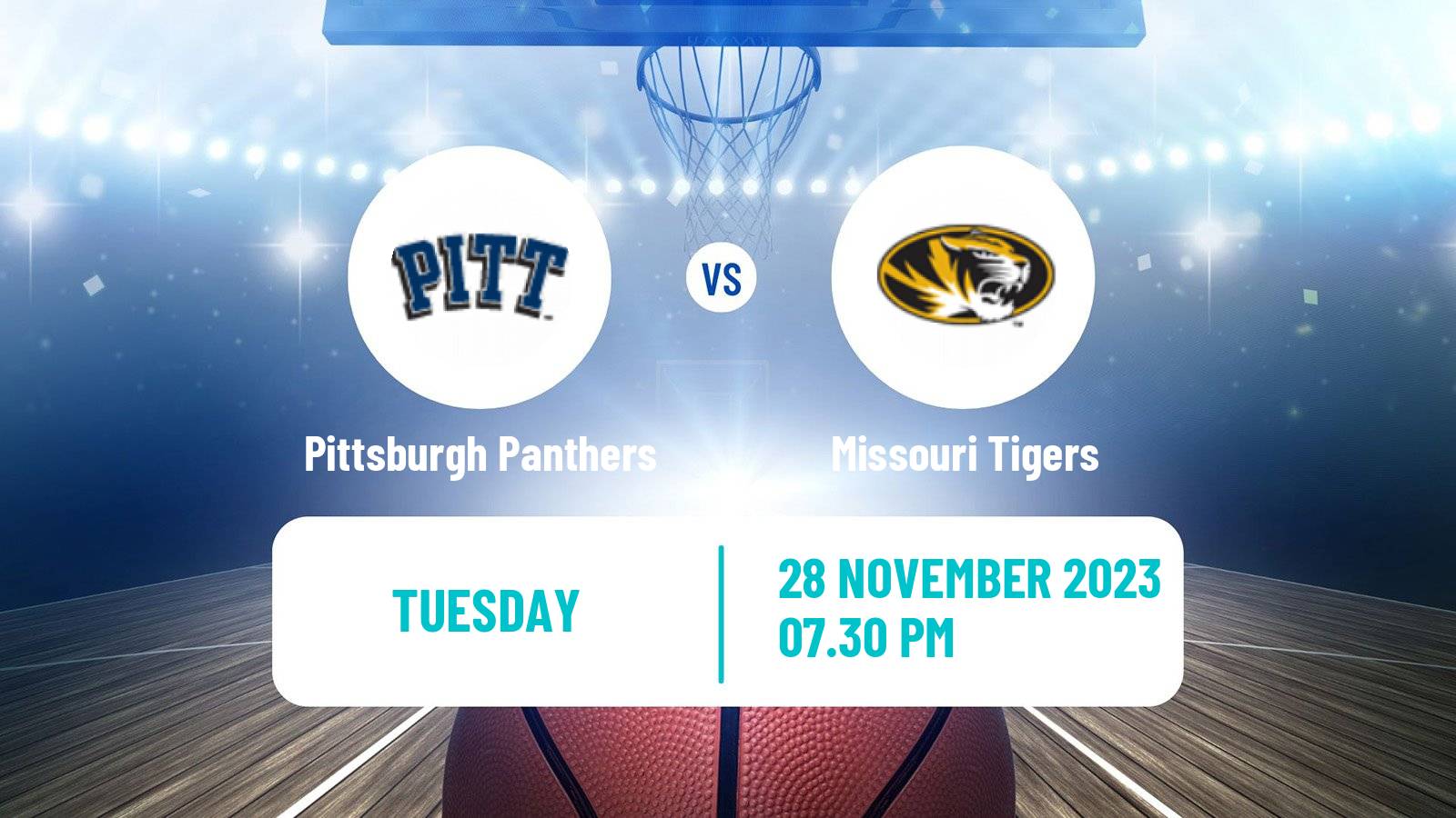 Basketball NCAA College Basketball Pittsburgh Panthers - Missouri Tigers