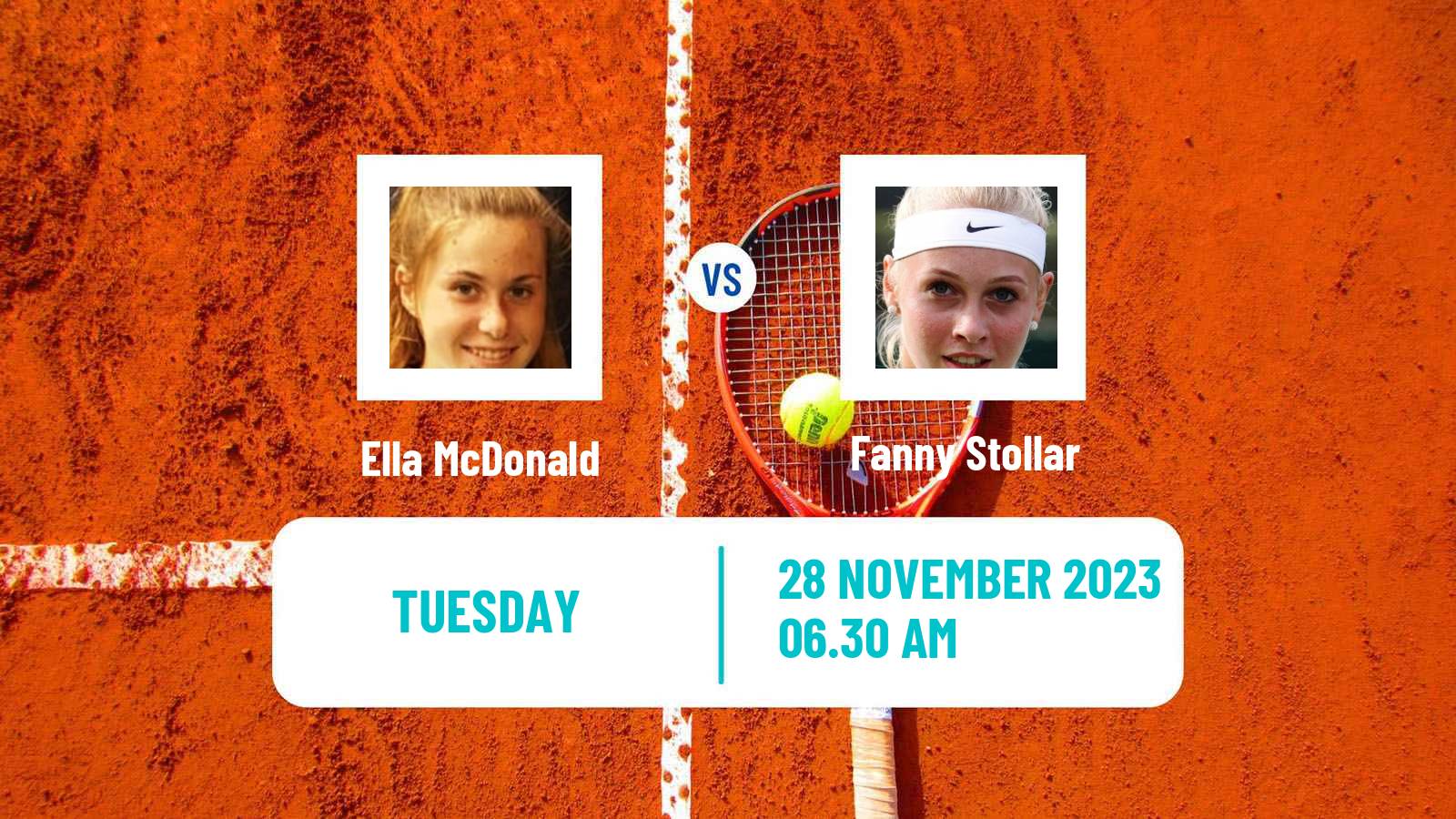 Tennis ITF W25 Lousada 2 Women Ella McDonald - Fanny Stollar