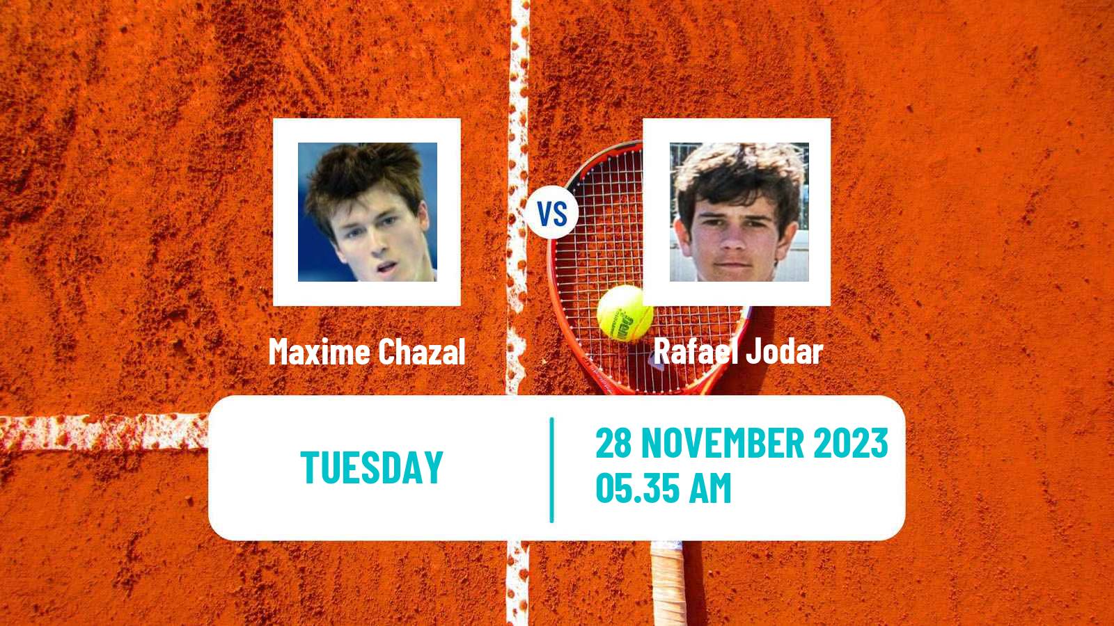 Tennis ITF M15 Madrid 2 Men Maxime Chazal - Rafael Jodar