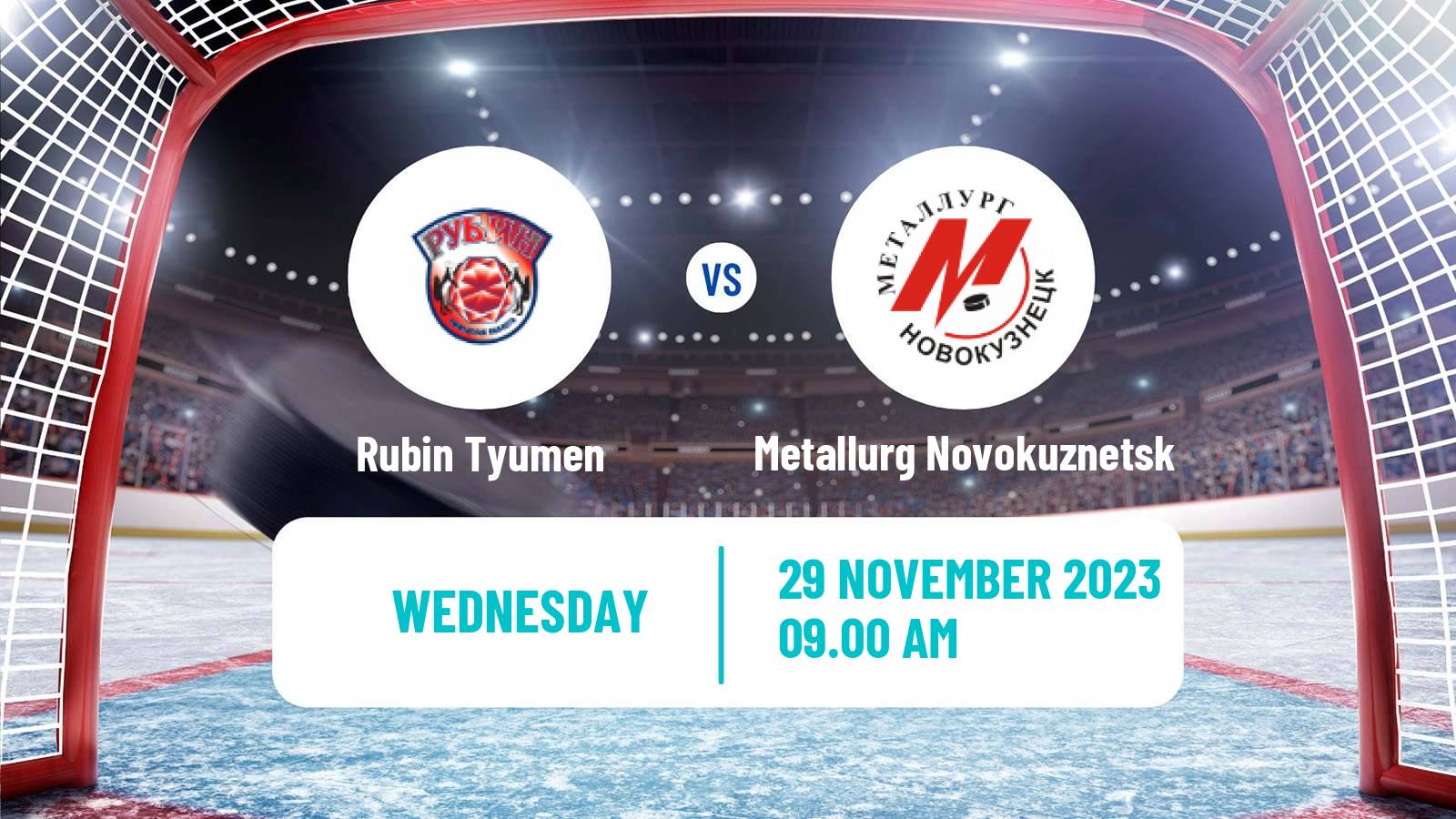 Hockey VHL Rubin Tyumen - Metallurg Novokuznetsk