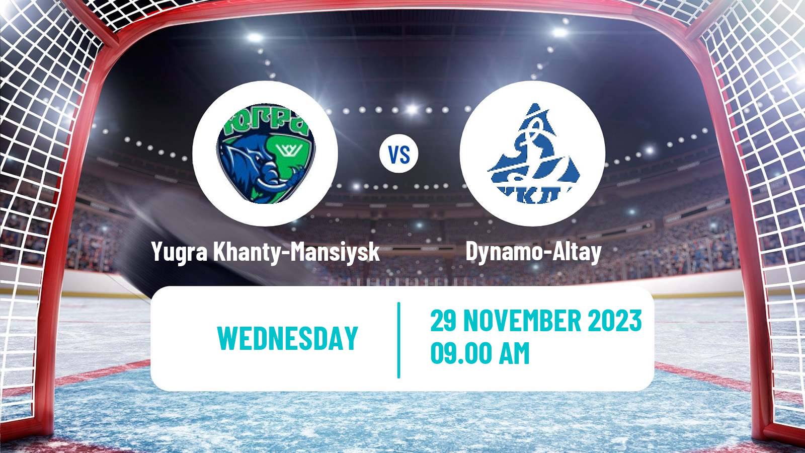 Hockey VHL Yugra Khanty-Mansiysk - Dynamo-Altay