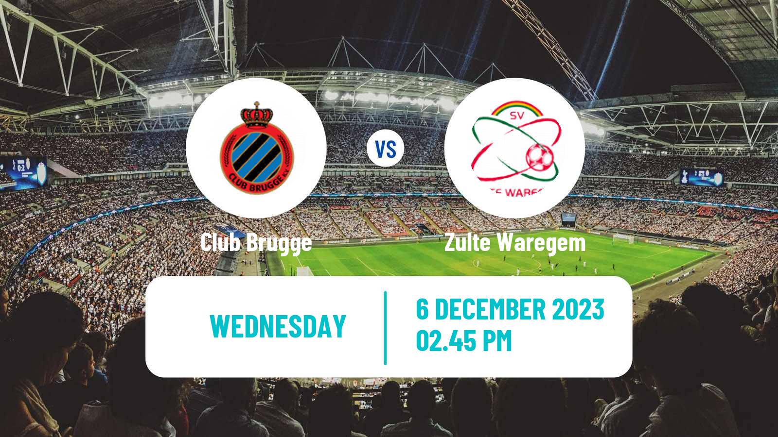 Soccer Belgian Cup Club Brugge - Zulte Waregem