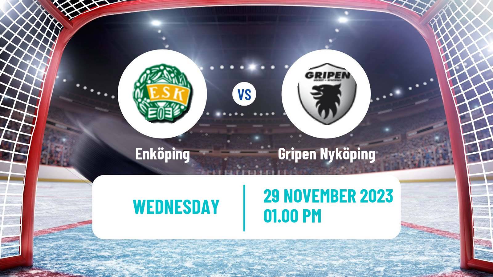 Hockey Swedish HockeyEttan Ostra Enköping - Gripen Nyköping