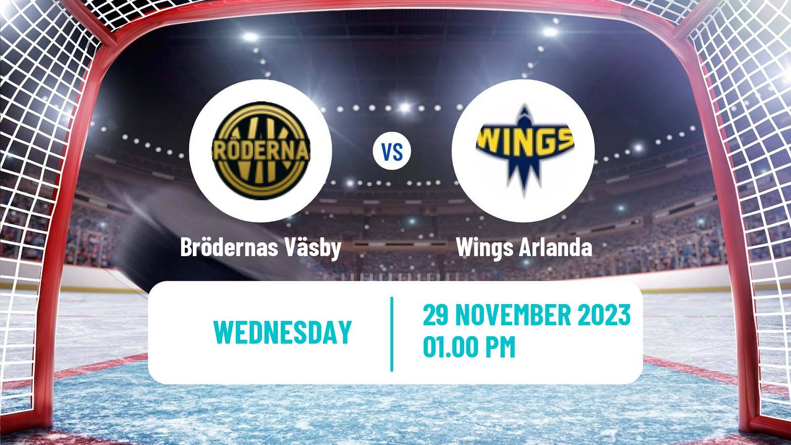 Hockey Swedish HockeyEttan Ostra Brödernas Väsby - Wings Arlanda