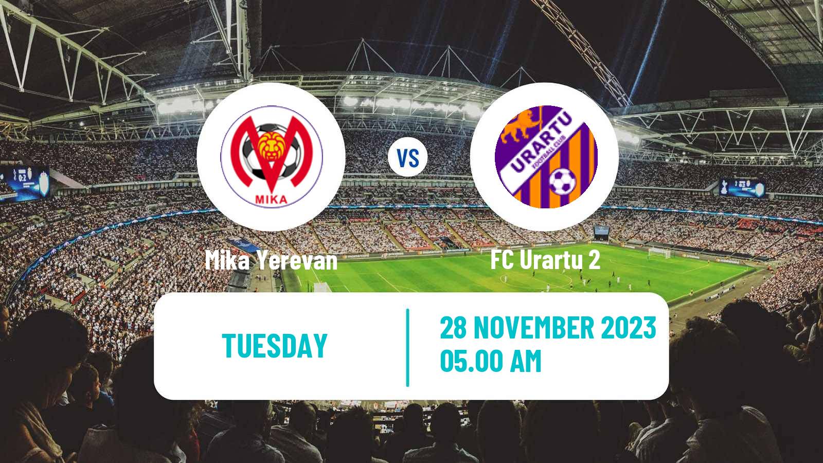 Soccer Armenian First League Mika Yerevan - Urartu 2