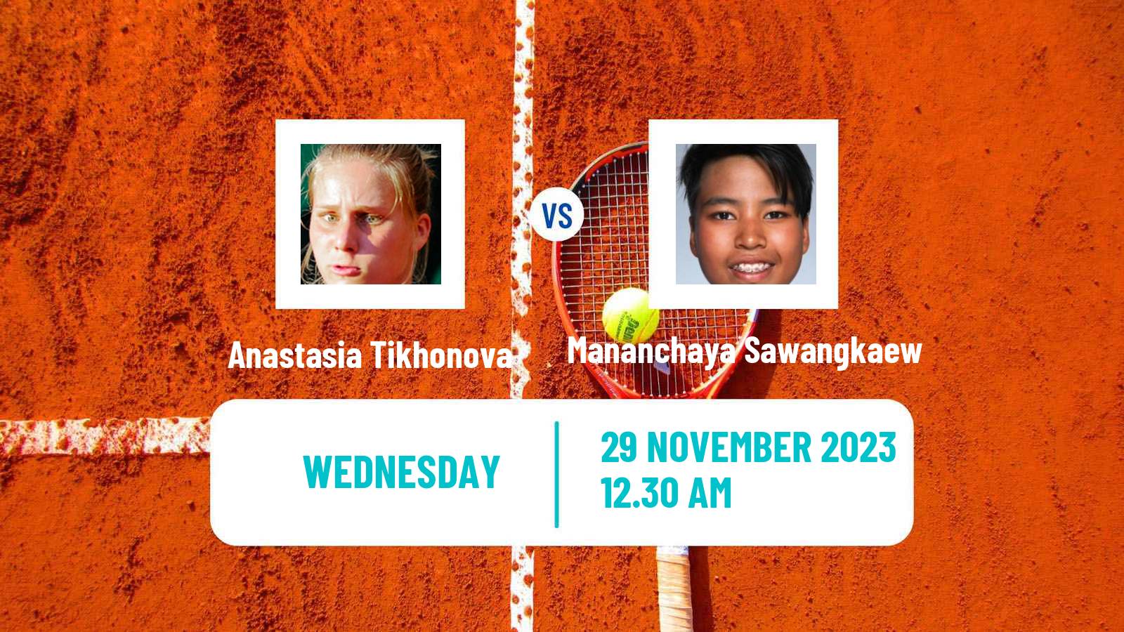 Tennis ITF W40 Yokohama Women Anastasia Tikhonova - Mananchaya Sawangkaew