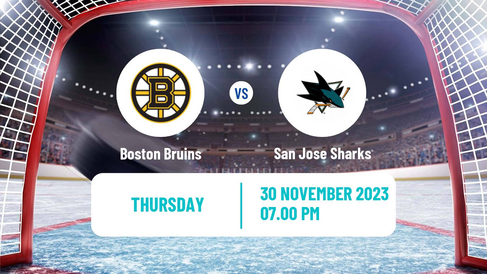 Hockey NHL Boston Bruins - San Jose Sharks