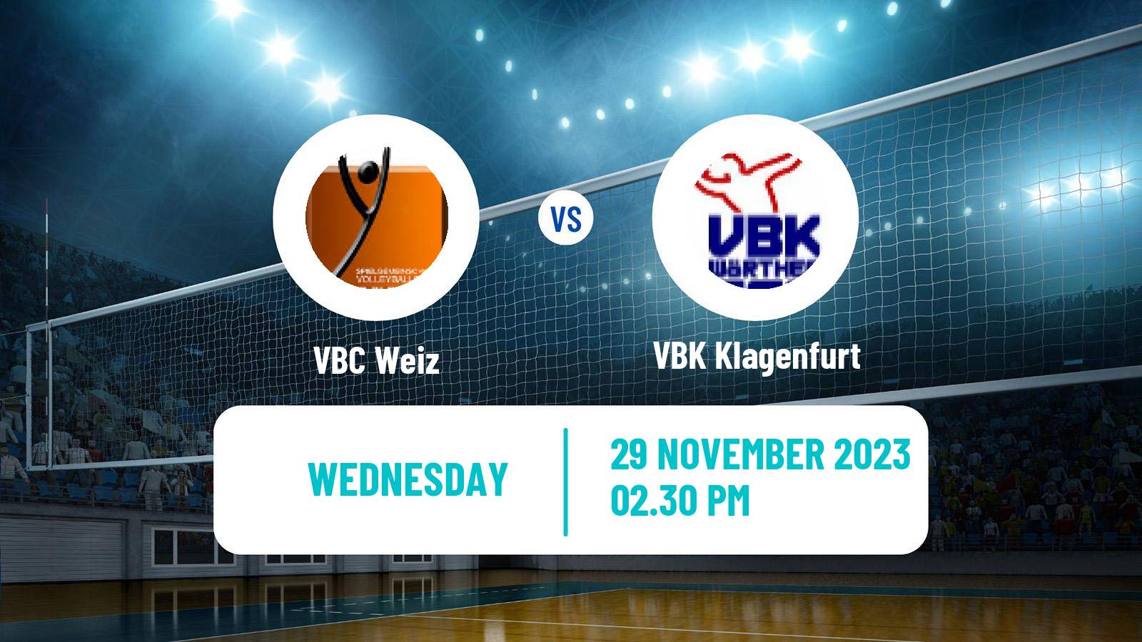 Volleyball Austrian Volley League Weiz - VBK Klagenfurt