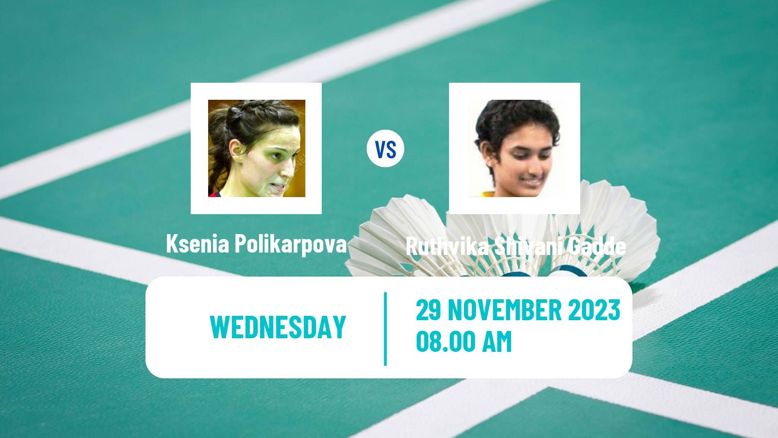 Badminton BWF World Tour Syed Modi International Championships Women Ksenia Polikarpova - Ruthvika Shivani Gadde