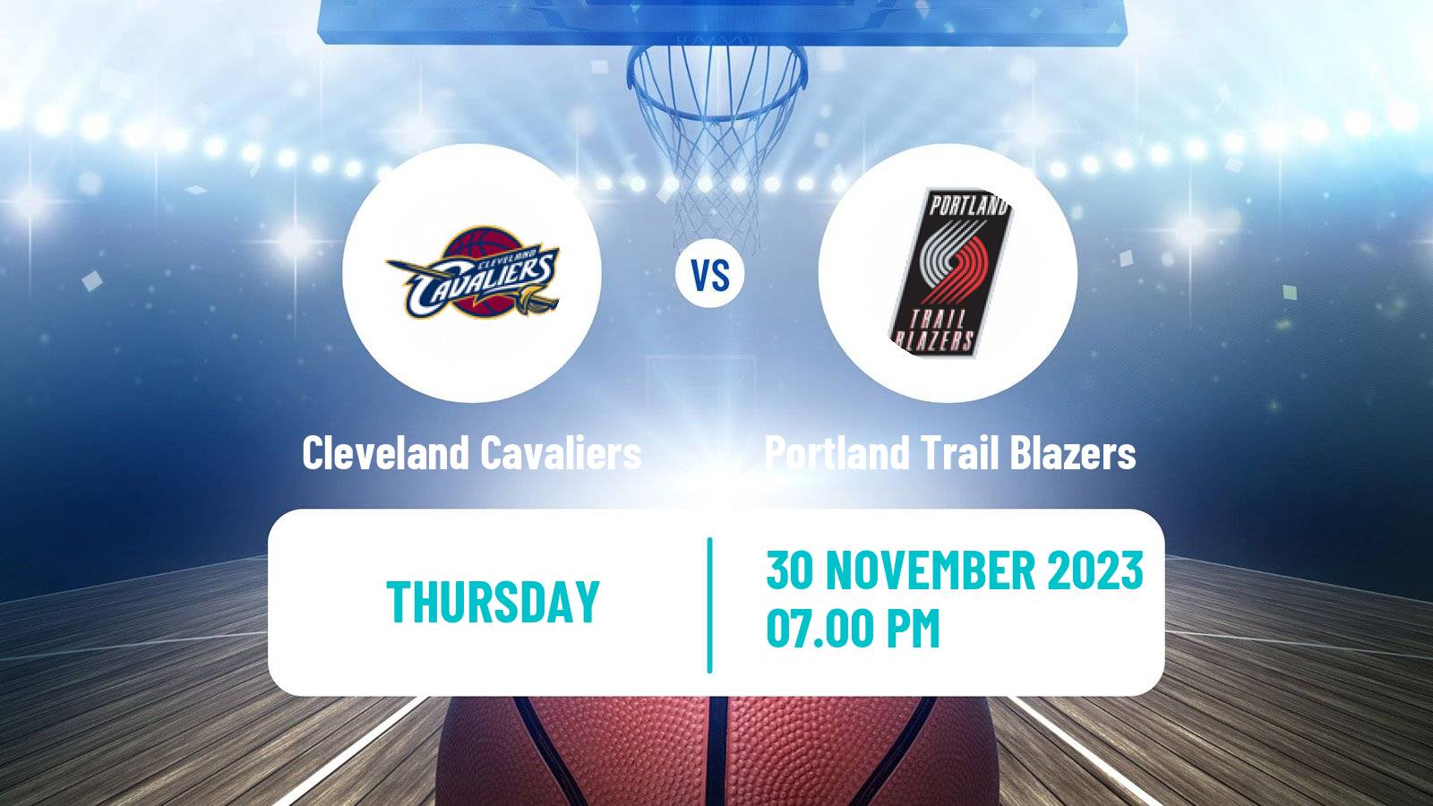 Basketball NBA Cleveland Cavaliers - Portland Trail Blazers