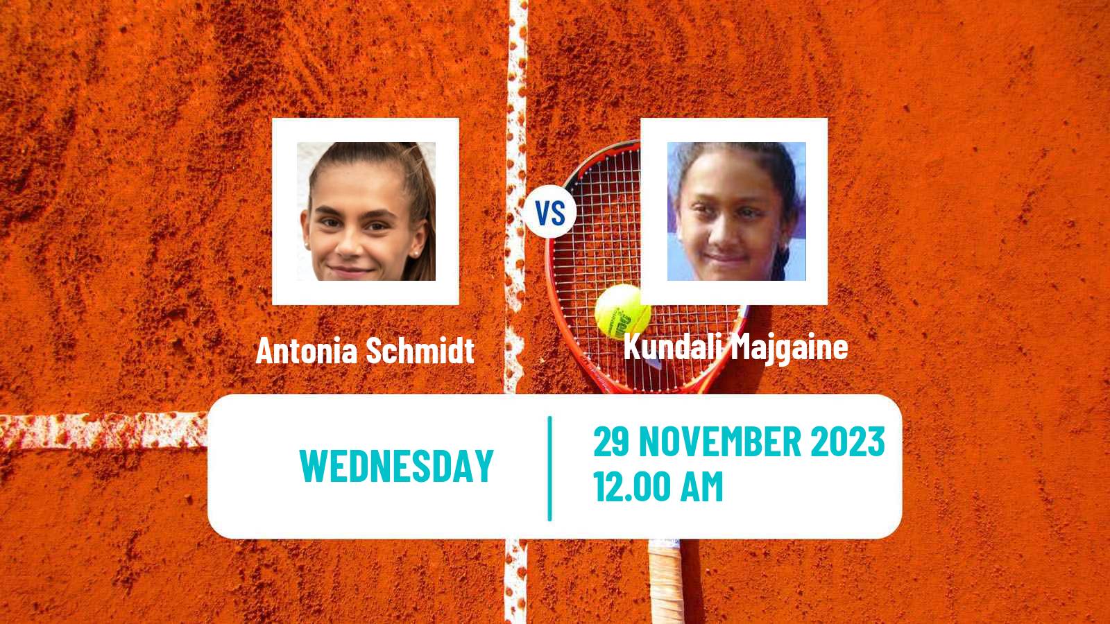 Tennis ITF W15 Ahmedabad Women 2023 Antonia Schmidt - Kundali Majgaine