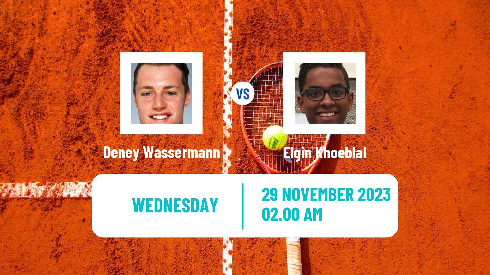 Tennis ITF M15 Zahra Men Deney Wassermann - Elgin Khoeblal