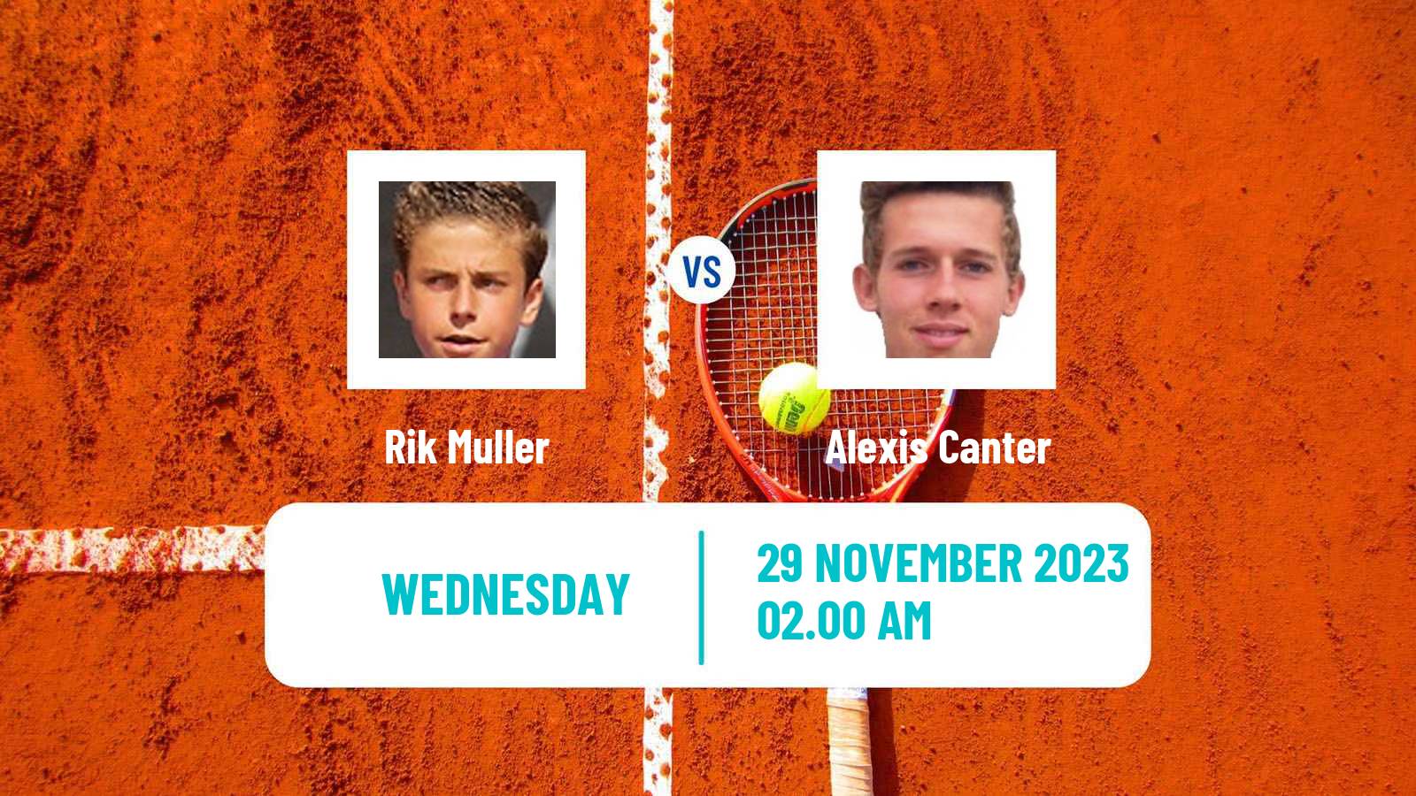 Tennis ITF M15 Zahra Men Rik Muller - Alexis Canter