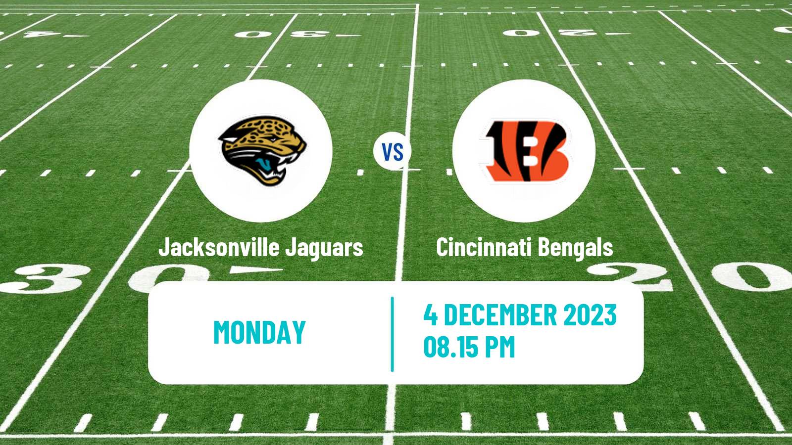 American football NFL Jacksonville Jaguars - Cincinnati Bengals