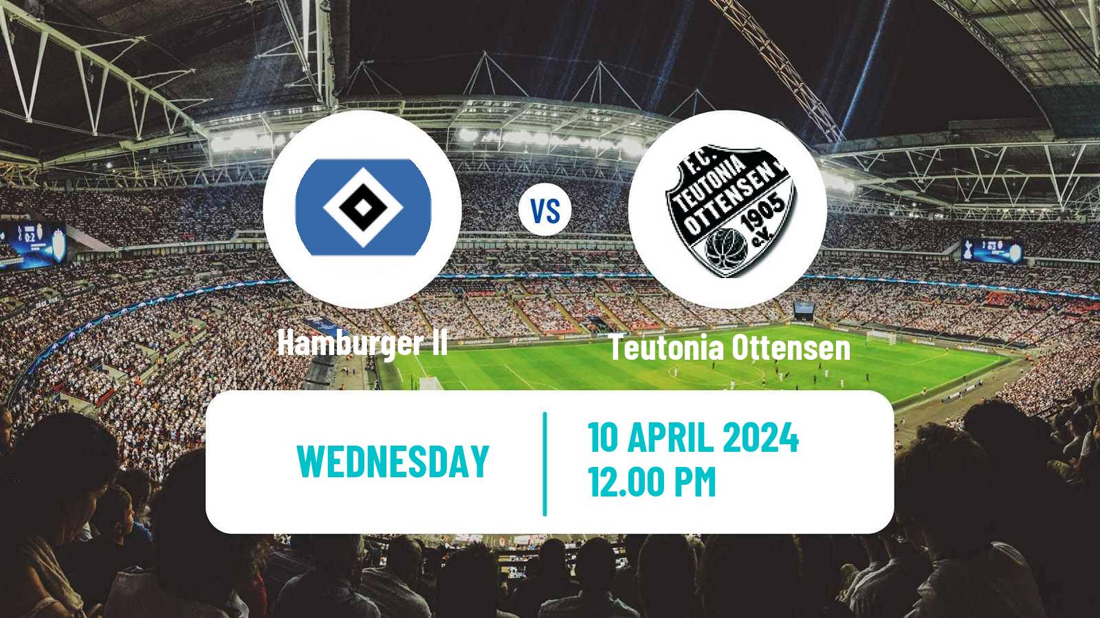Soccer German Regionalliga North Hamburger II - Teutonia Ottensen