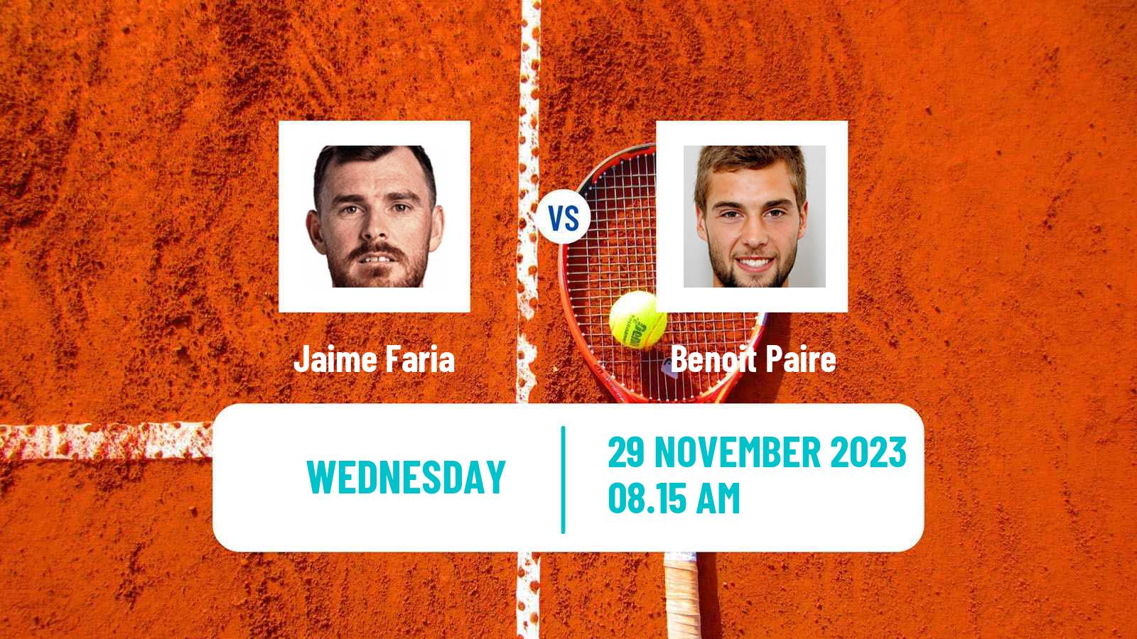 Tennis Maia Challenger Men Jaime Faria - Benoit Paire