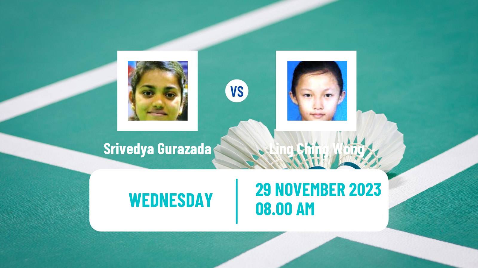 Badminton BWF World Tour Syed Modi International Championships Women Srivedya Gurazada - Ling Ching Wong