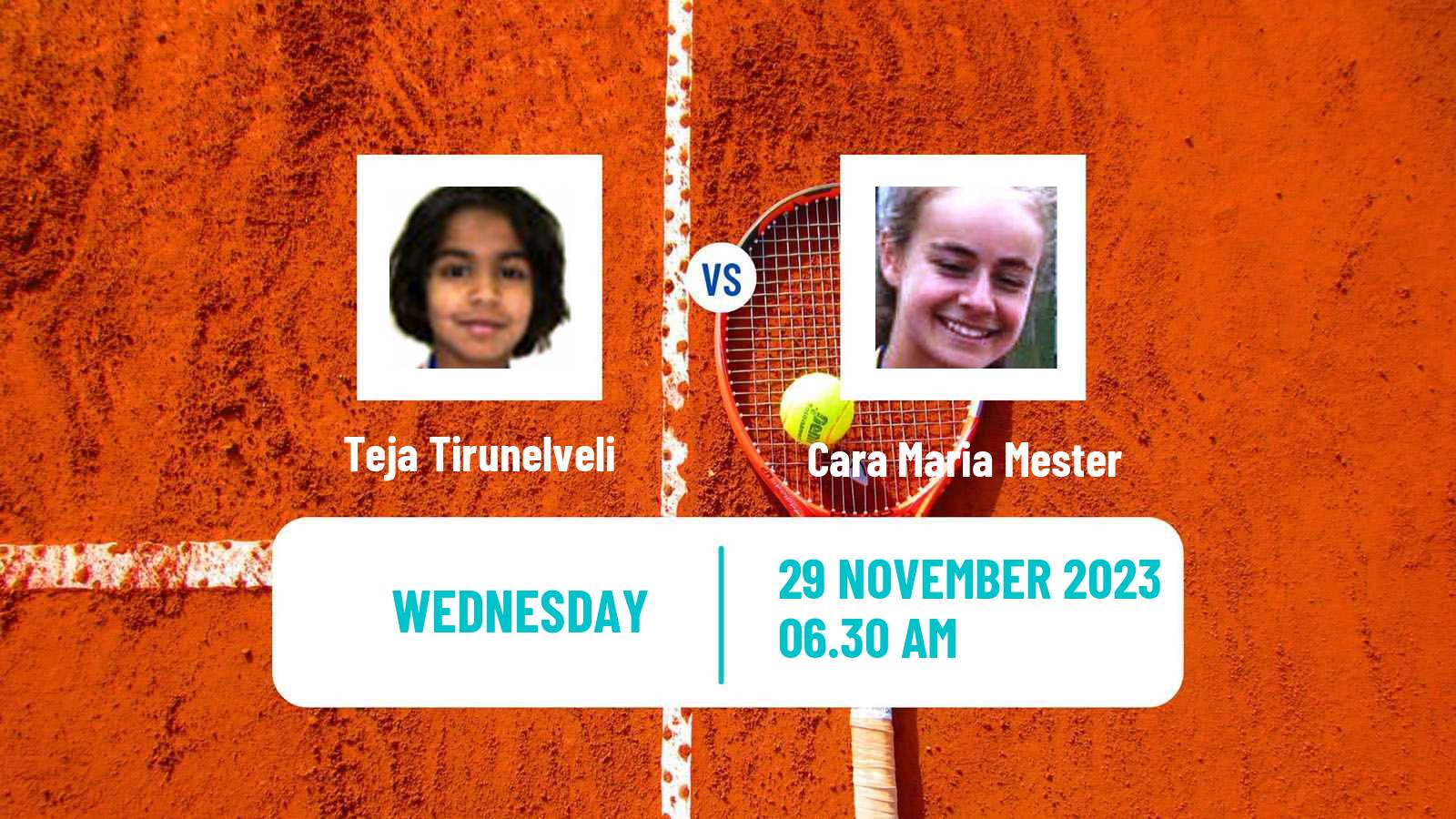 Tennis ITF W15 Sharm Elsheikh 22 Women 2023 Teja Tirunelveli - Cara Maria Mester