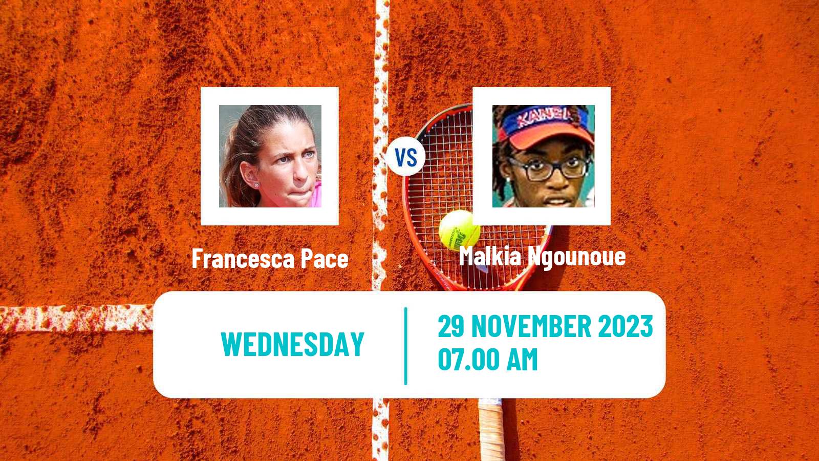 Tennis ITF W15 Antalya 20 Women Francesca Pace - Malkia Ngounoue