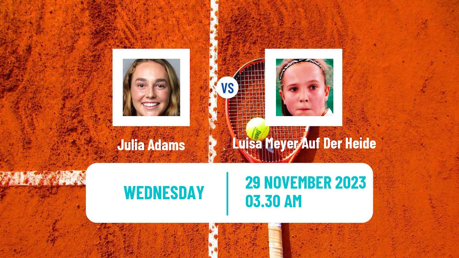 Tennis ITF W15 Monastir 42 Women Julia Adams - Luisa Meyer Auf Der Heide