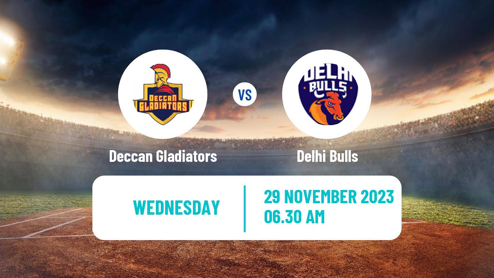 Cricket UAE T10 League Deccan Gladiators - Delhi Bulls