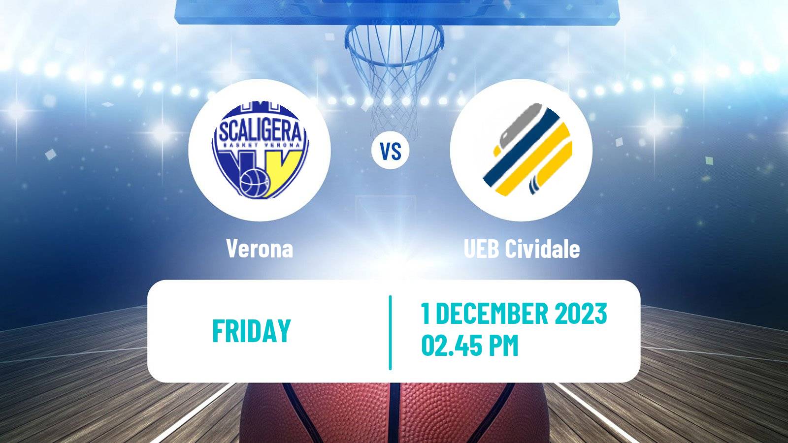 Basketball Italian Serie A2 Basketball Verona - Cividale