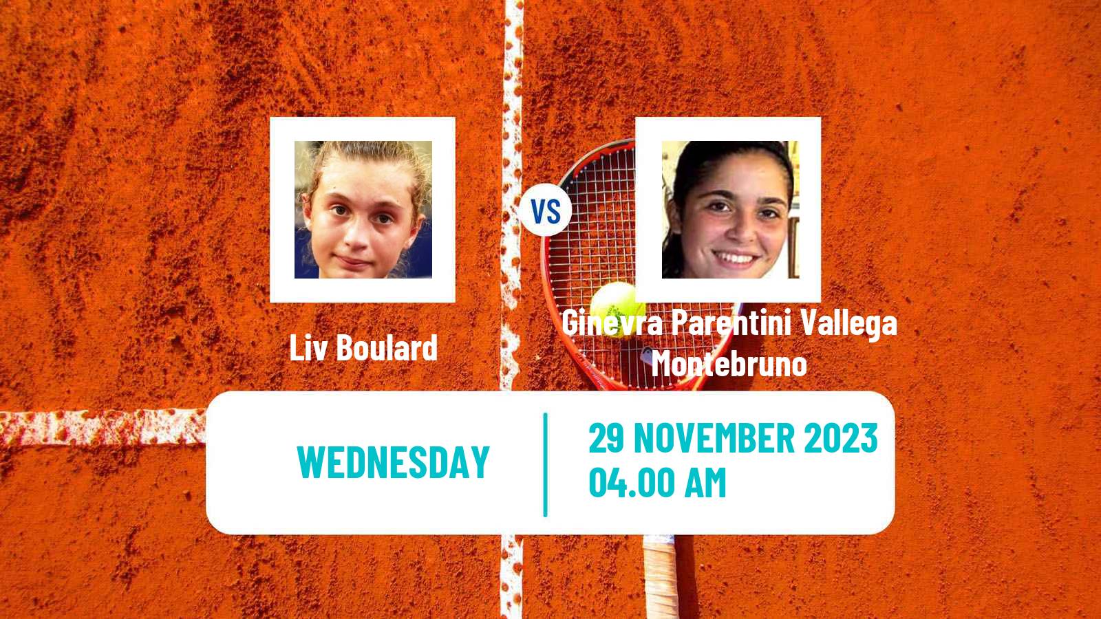 Tennis ITF W15 Heraklion 5 Women Liv Boulard - Ginevra Parentini Vallega Montebruno