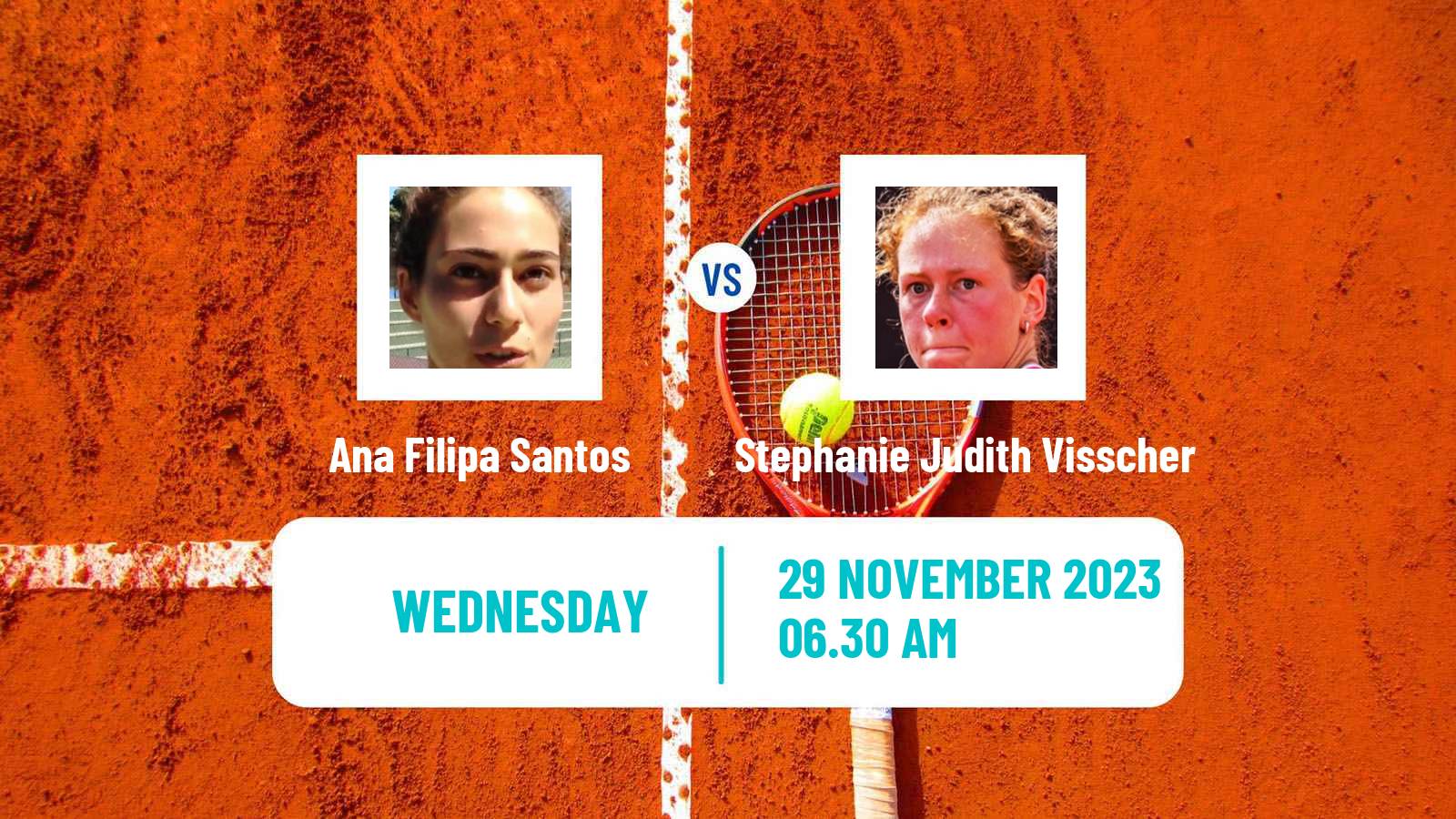 Tennis ITF W25 Lousada 2 Women Ana Filipa Santos - Stephanie Judith Visscher