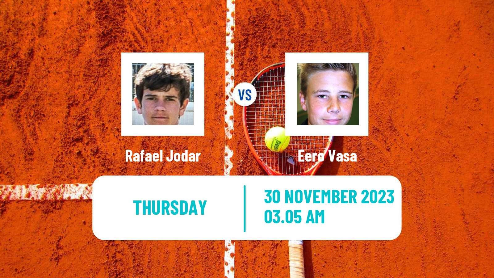 Tennis ITF M15 Madrid 2 Men Rafael Jodar - Eero Vasa
