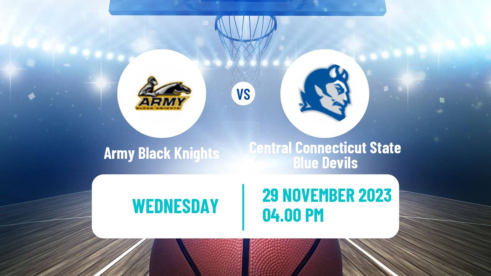 Basketball NCAA College Basketball Army Black Knights - Central Connecticut State Blue Devils